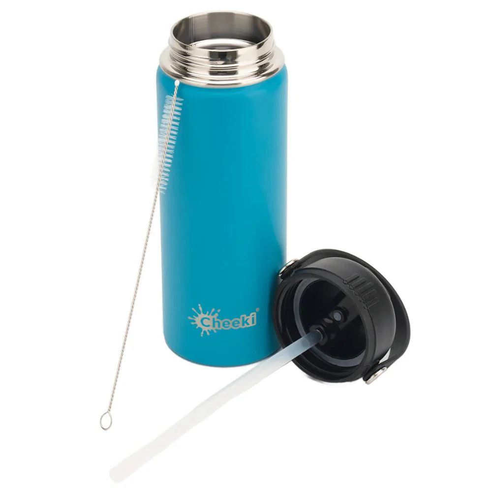 Cheeki 600ml Insulated Adventure Bottle - Aqua - Image 2