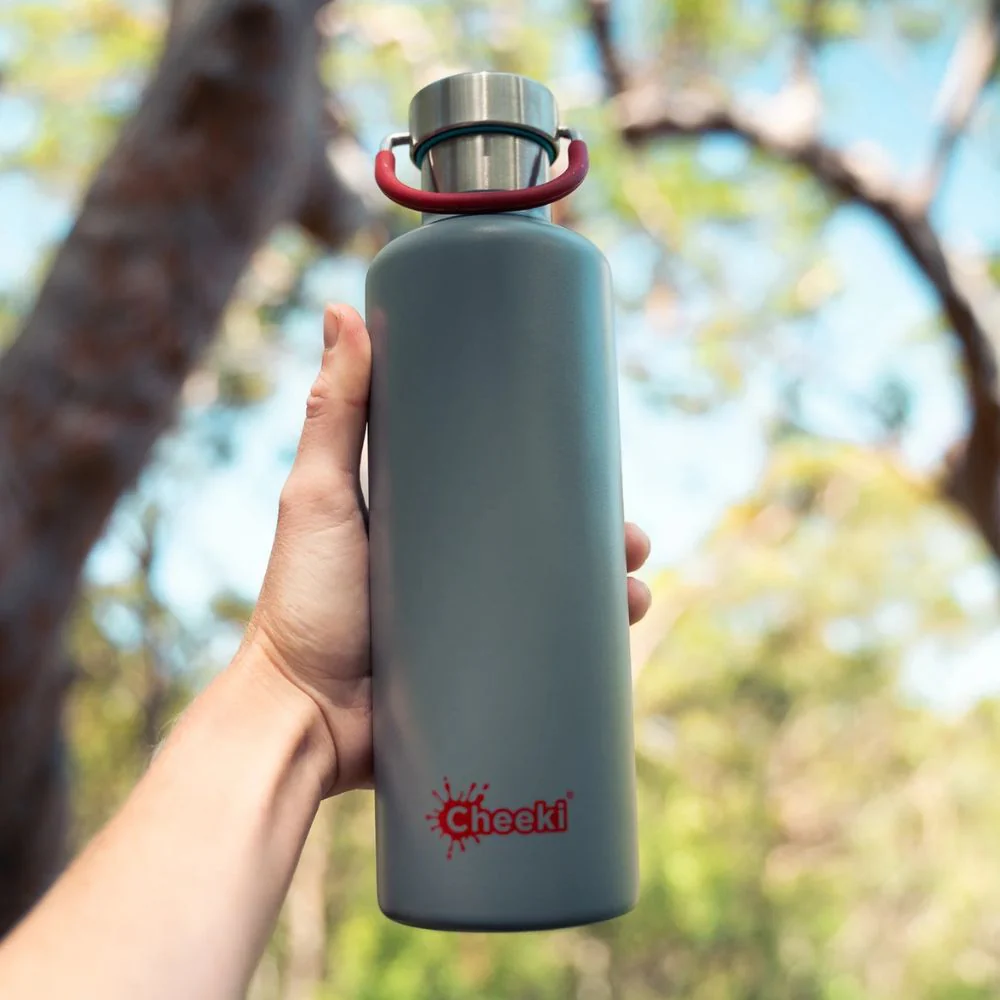 Cheeki 600ml Stainless Steel Insulated Bottle - Slate - Image 2
