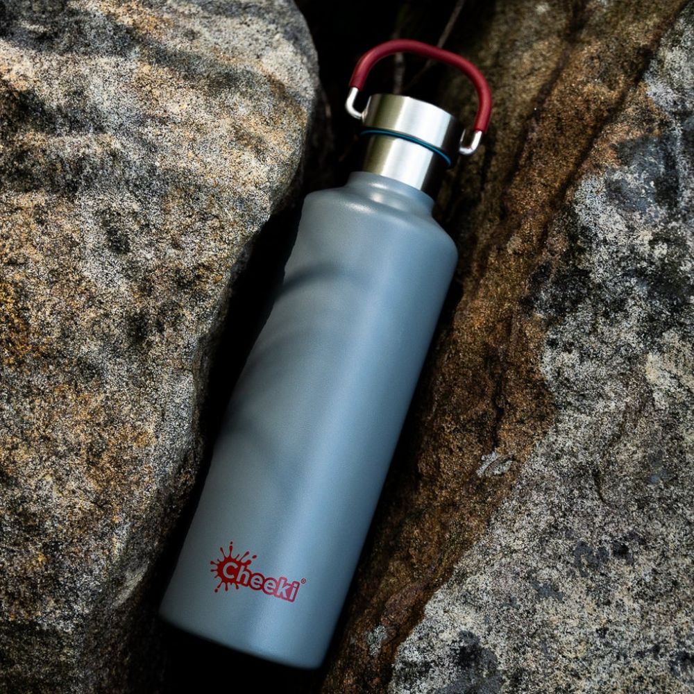 Cheeki 600ml Stainless Steel Insulated Bottle - Slate - Image 4