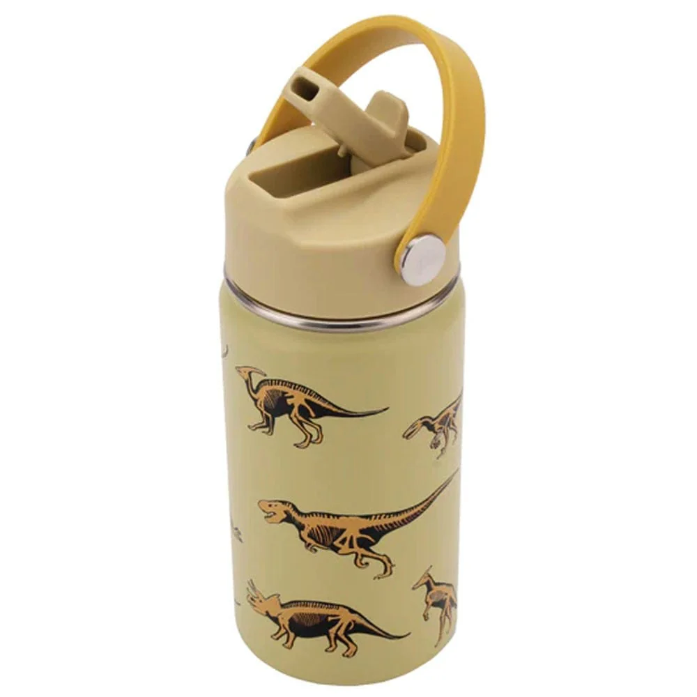 Cheeki Insulated Little Adventurer Kids Water Bottles 400ml - Dinosaur - Image 4