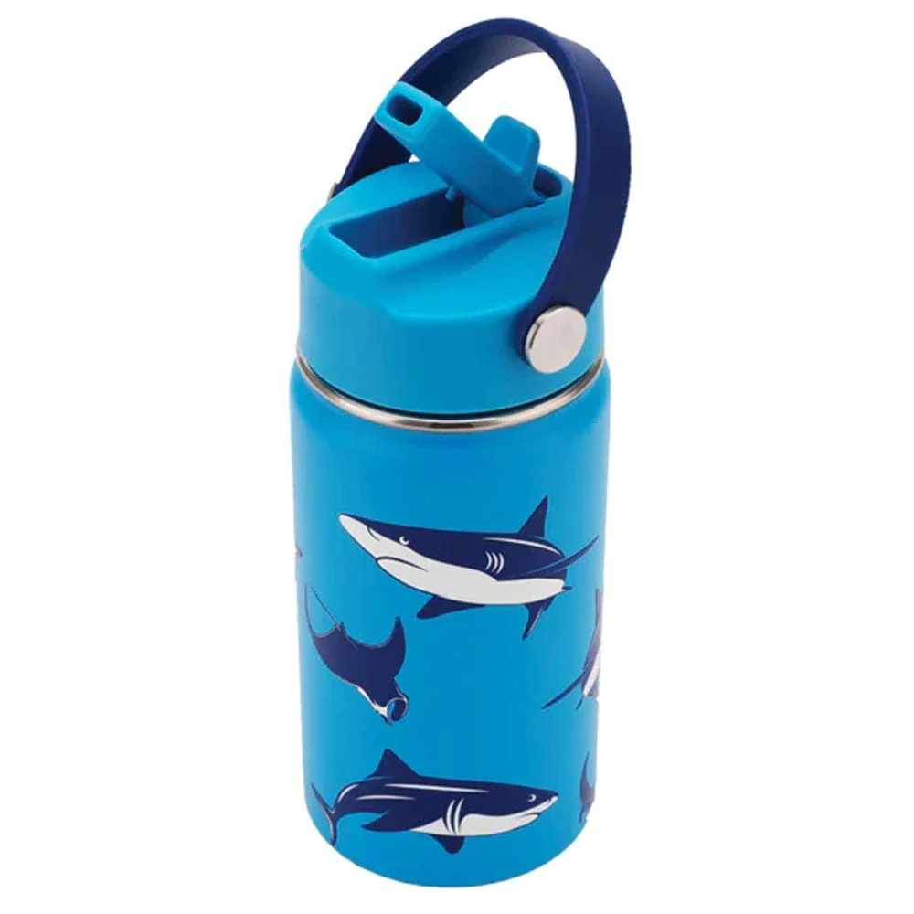 Cheeki Insulated Little Adventurer Kids Water Bottles 400ml - Sharks - Image 3