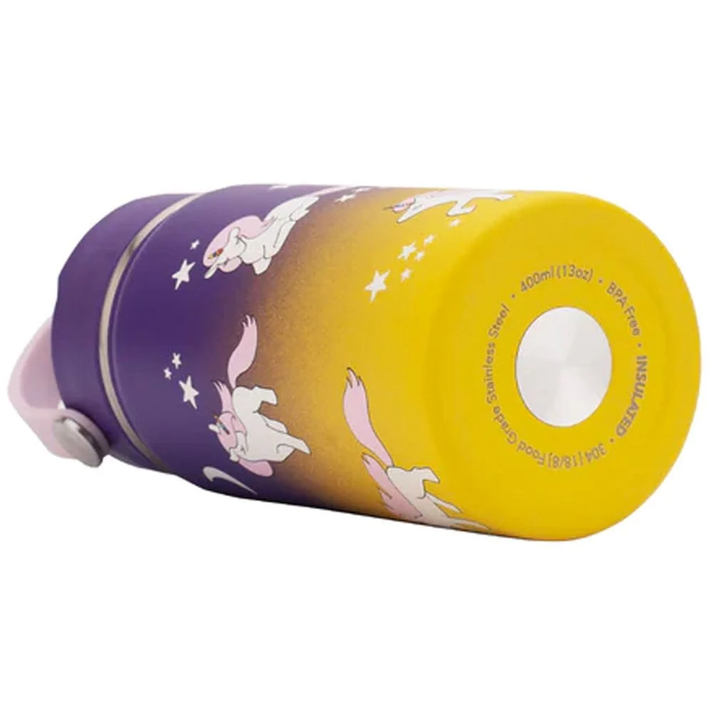 Cheeki Insulated Little Adventurer Kids Bottle 400ml - Unicorn - Image 3