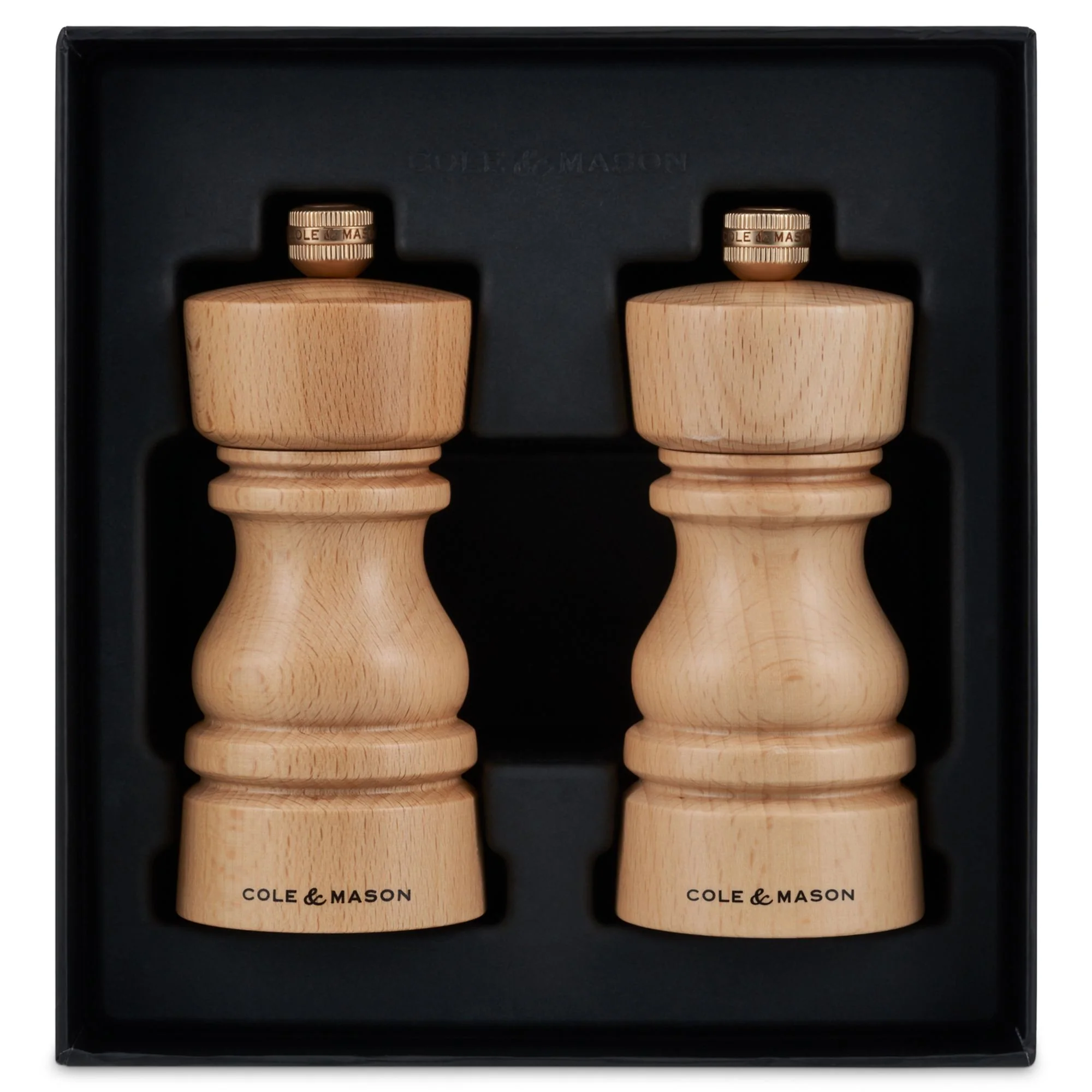 Cole & Mason London Salt & Pepper Mill 13cm Set - Beech - Image 2