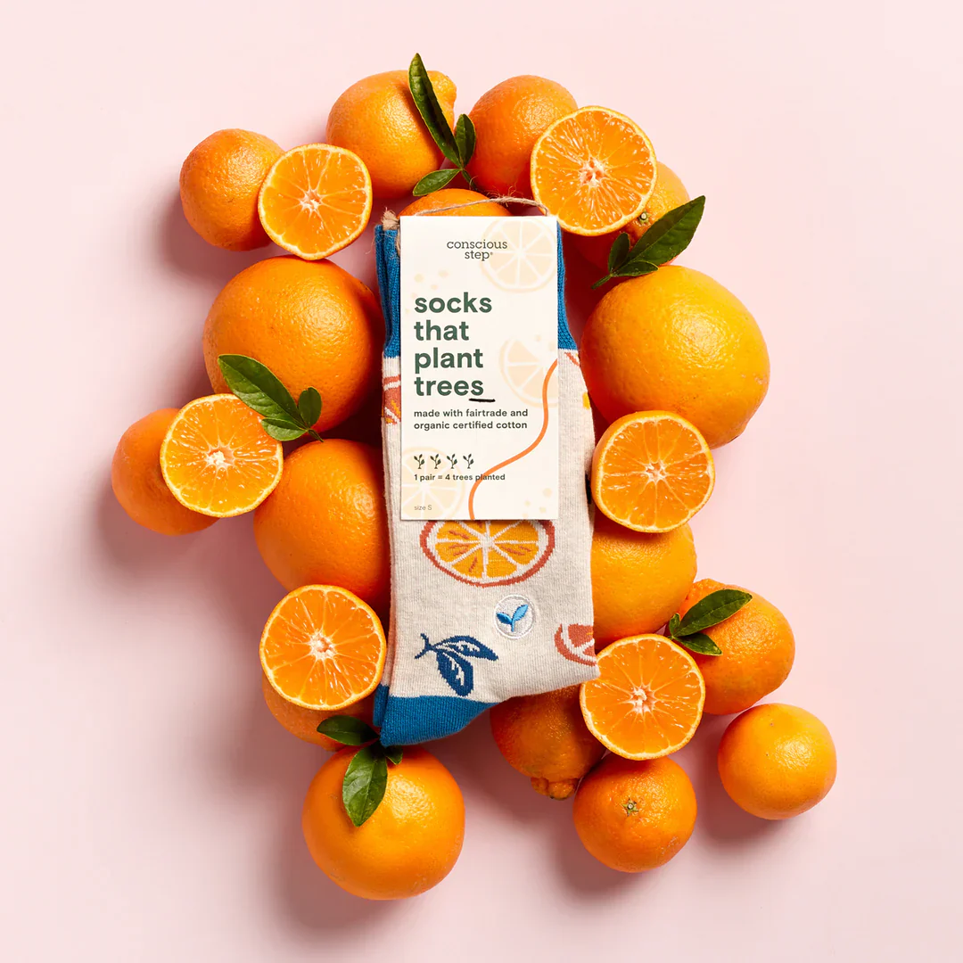 Conscious Step Socks that Plant Trees - Oranges - Image 3