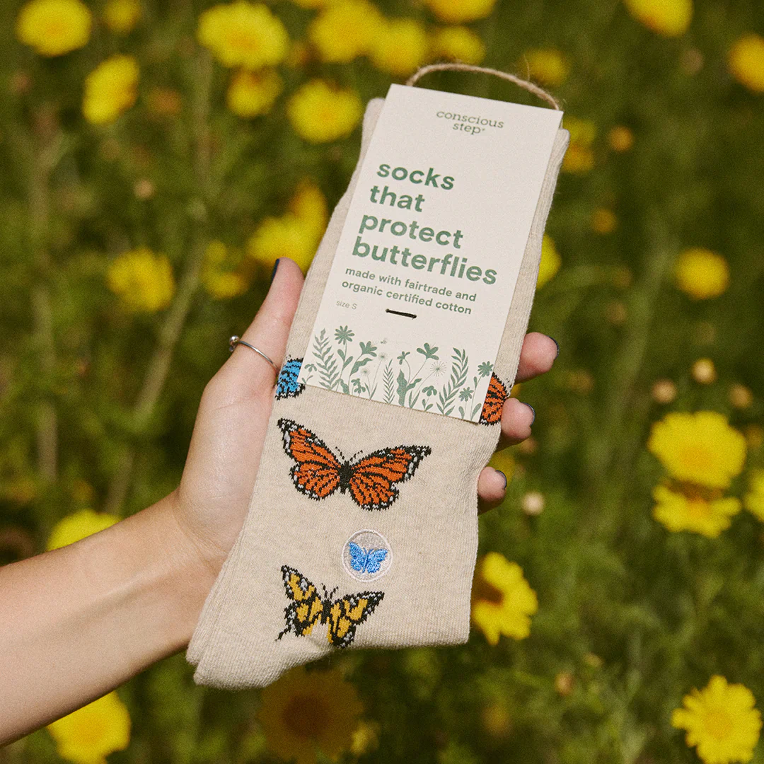 Conscious Step Socks that Protect Butterflies - Image 4