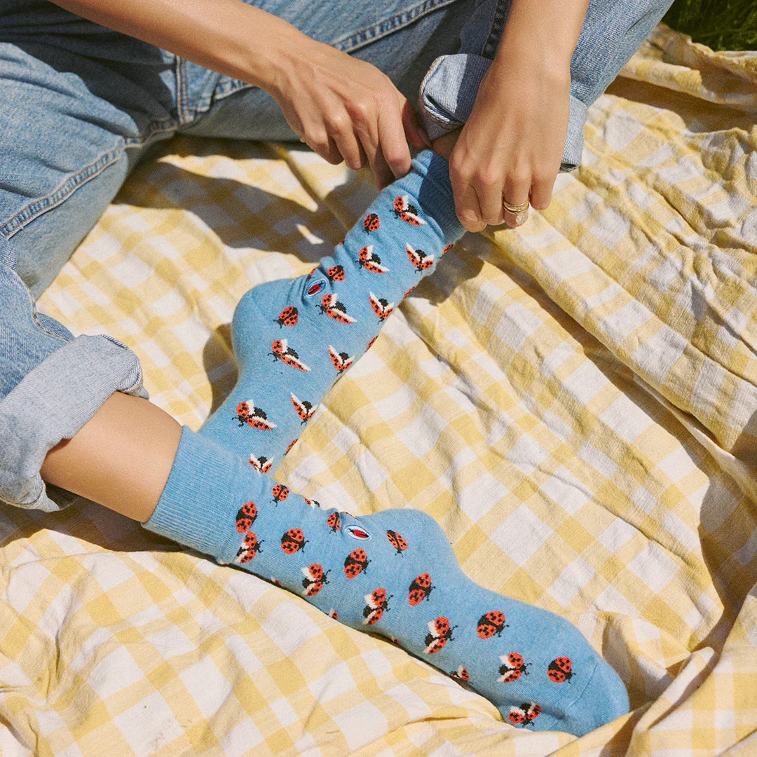 Conscious Step Socks that Protect Pollinators - Ladybirds - Image 2
