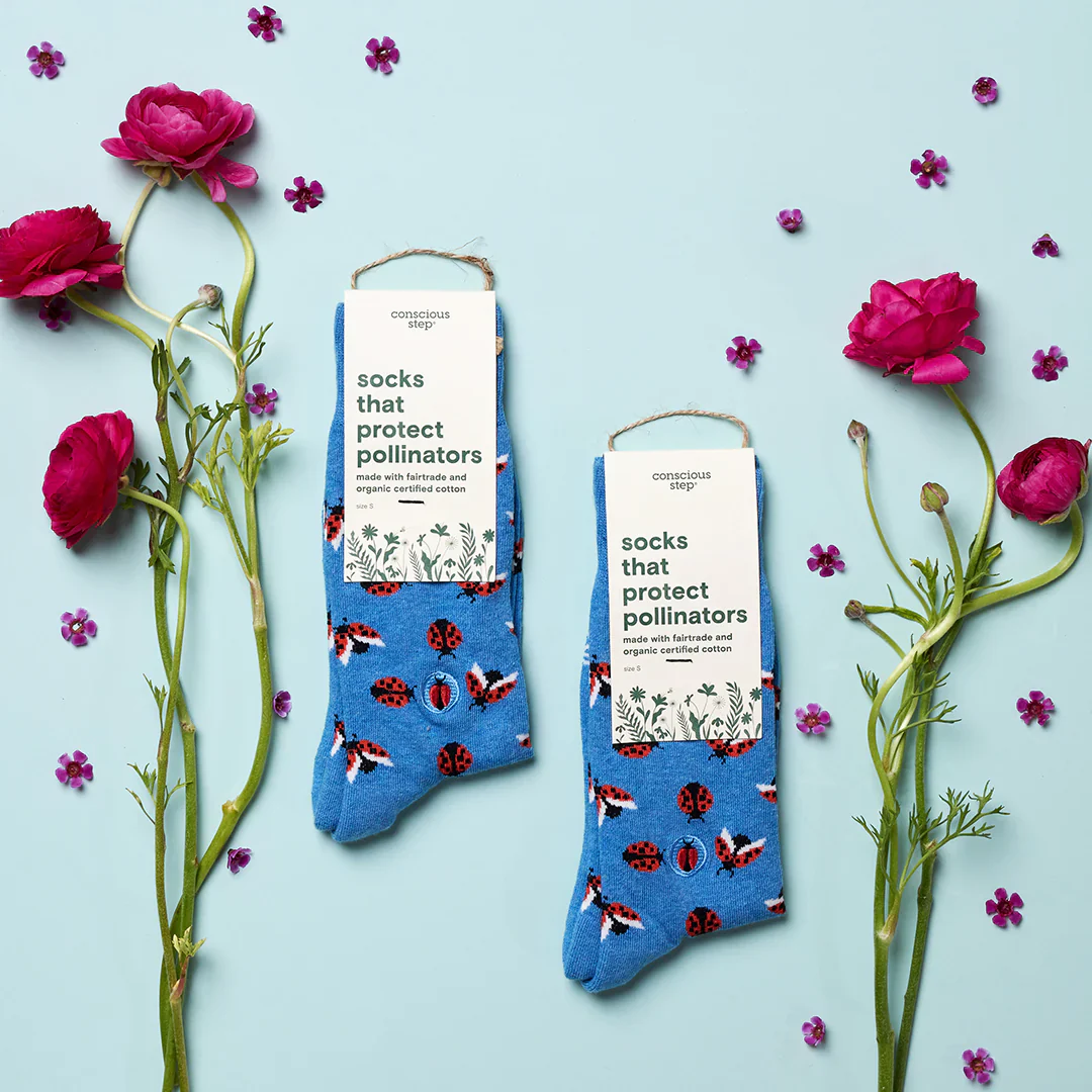 Conscious Step Socks that Protect Pollinators - Ladybirds - Image 3