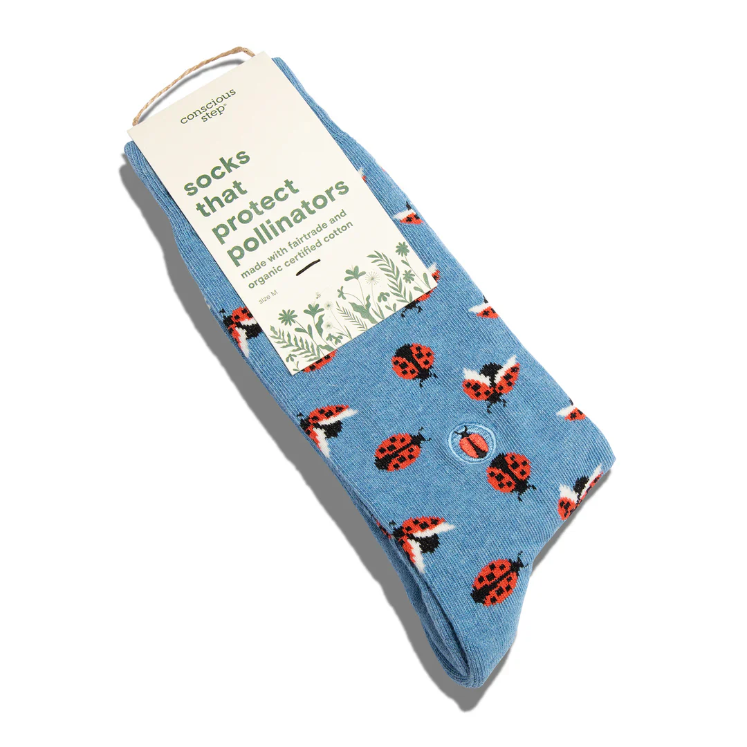 Conscious Step Socks that Protect Pollinators - Ladybirds - Image 4