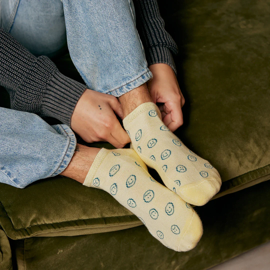 Conscious Step Socks that Support Mental Health - Ankle Smiley - Image 3