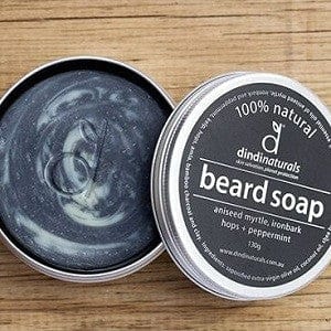 Dindi Naturals Beard Soap  with Charcoal 120g - in Tin - Image 4