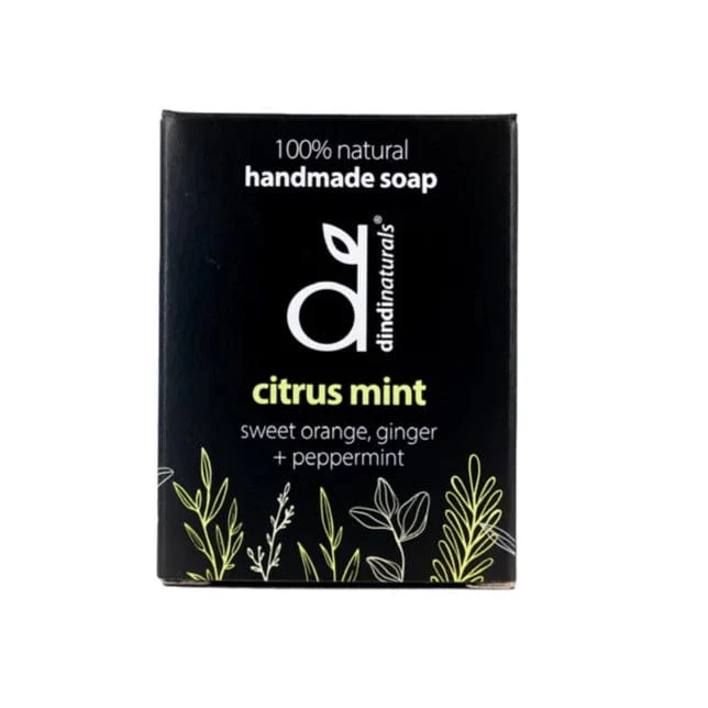 Dindi Naturals Boxed Soap Bar 110g - Citrus Mint - Image 4