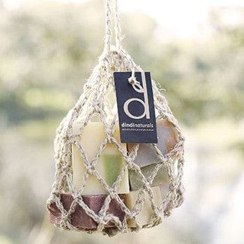 Dindi Naturals Crochet Hemp Bag with Soap Pieces - Image 2