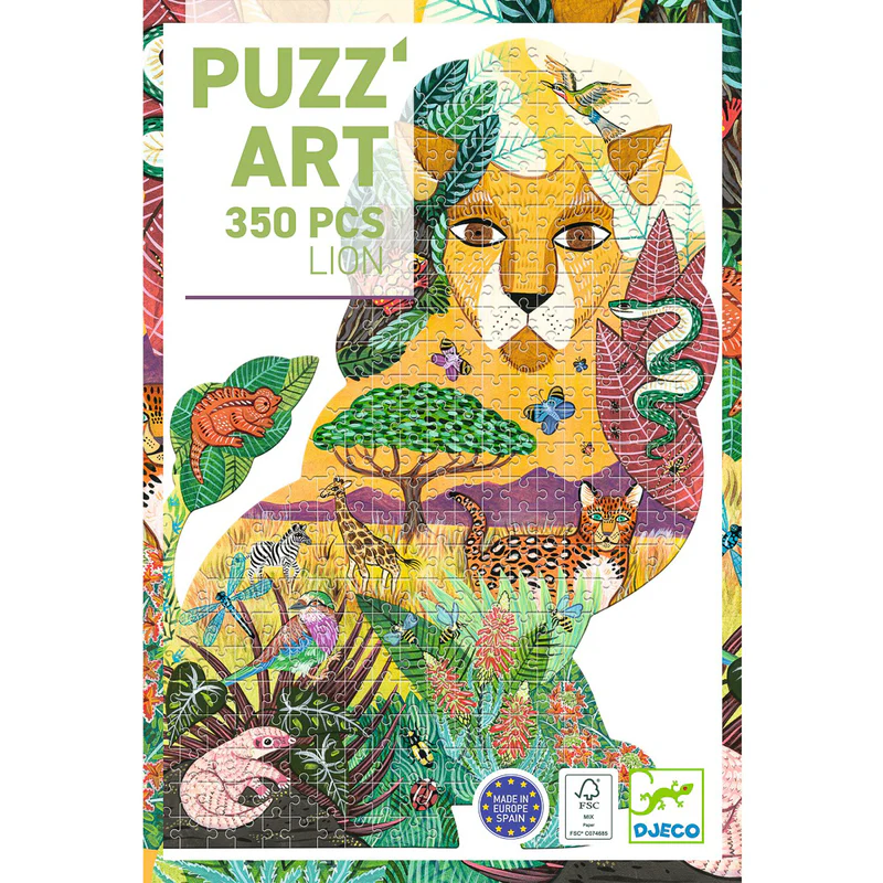 Djeco Art Puzzle 350 piece - Lion - Image 2