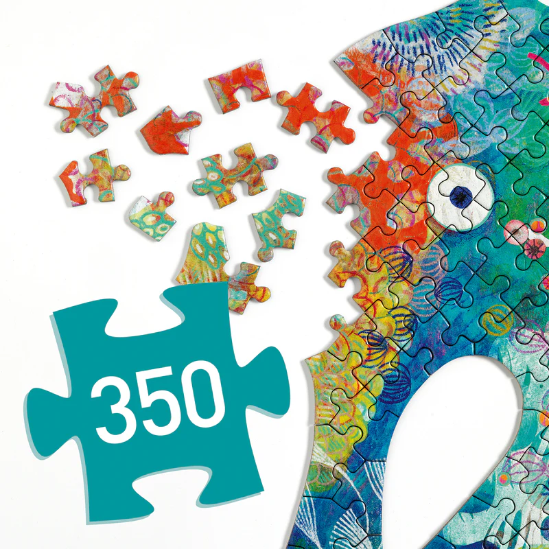 Djeco Art Puzzle 350 piece - Sea Horse - Image 2