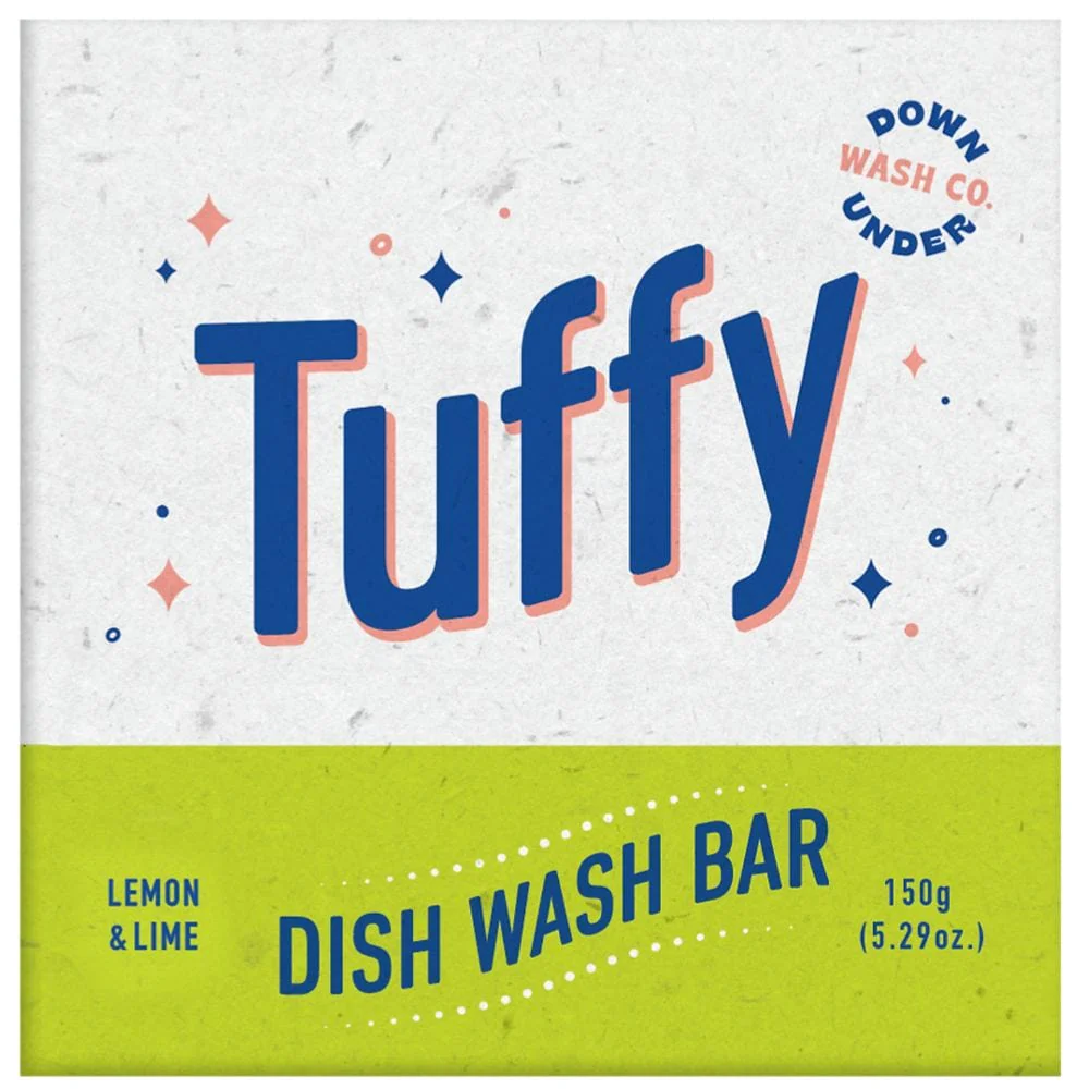 Downunder Wash Co Tuffy Dish Wash Bar - Lemon & Lime - Image 2