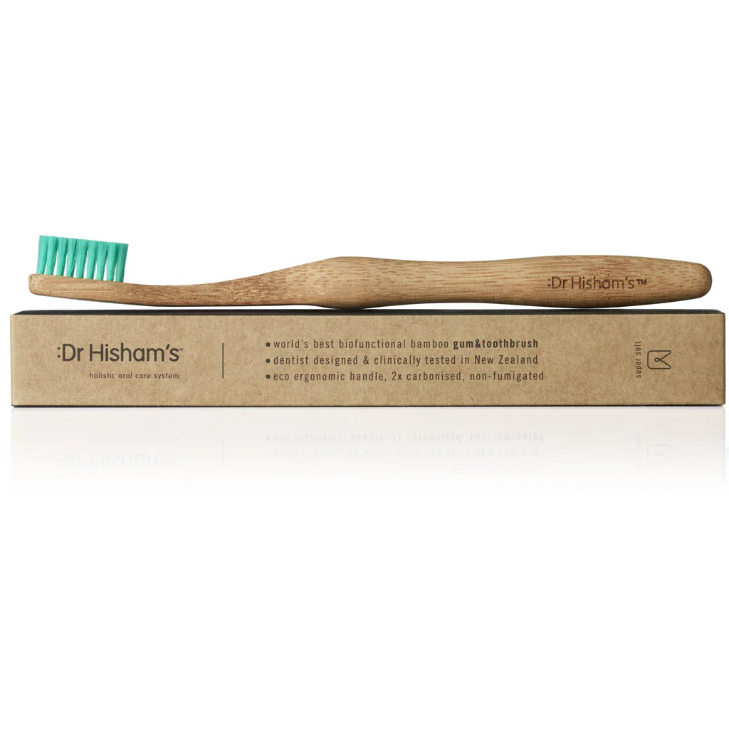 Dr Hisham's Bamboo Gum & Toothbrush - Box of 12 (Mixed) - Image 3