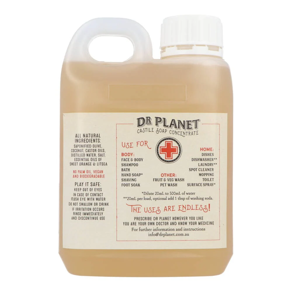 Dr Planet Castile Soap 1L - Image 10