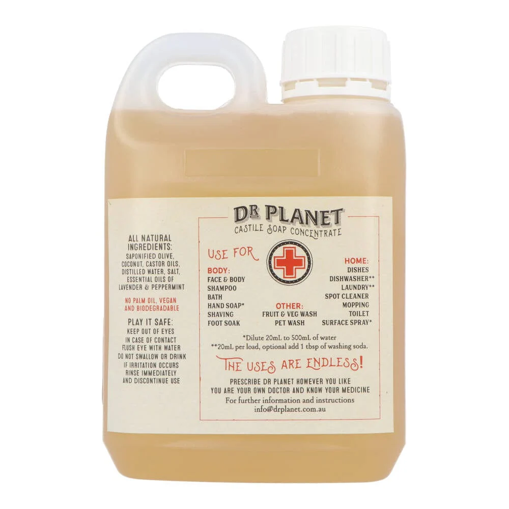 Dr Planet Castile Soap 1L - Image 3