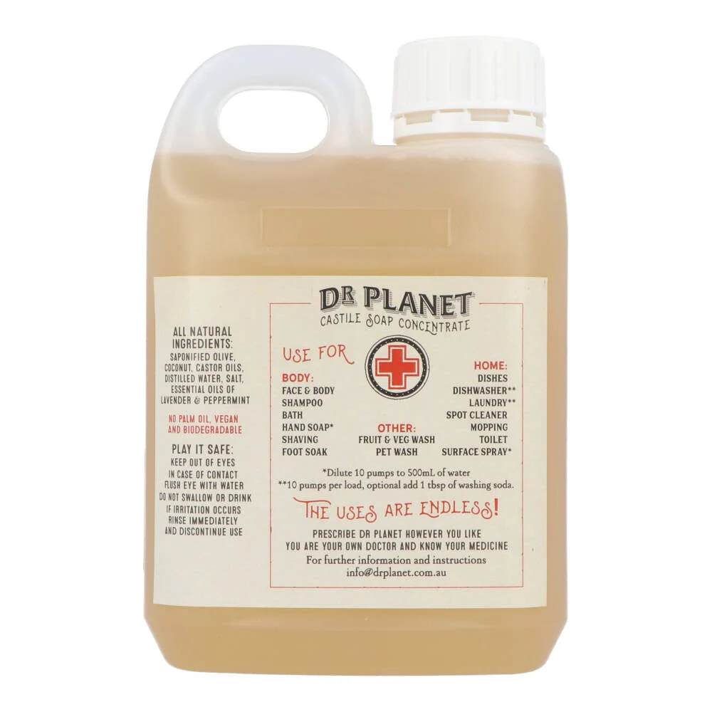 Dr Planet Castile Soap 1L - Image 7