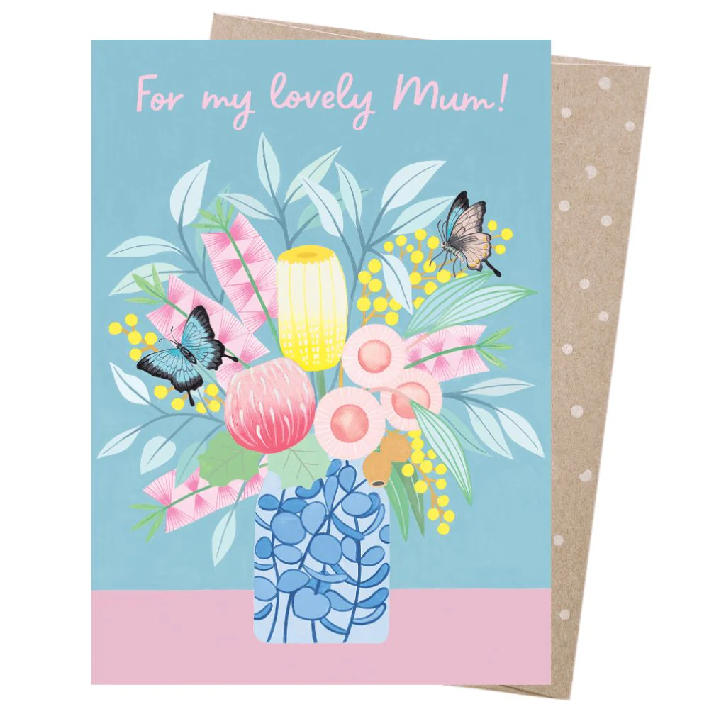 Earth Greetings Card - Lovely Mum Butterflies