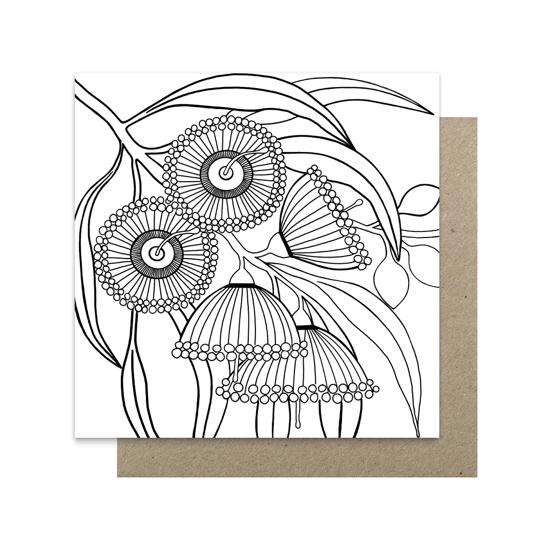Earth Greetings Colouring Card Packs - Dream in Flowers - Image 5