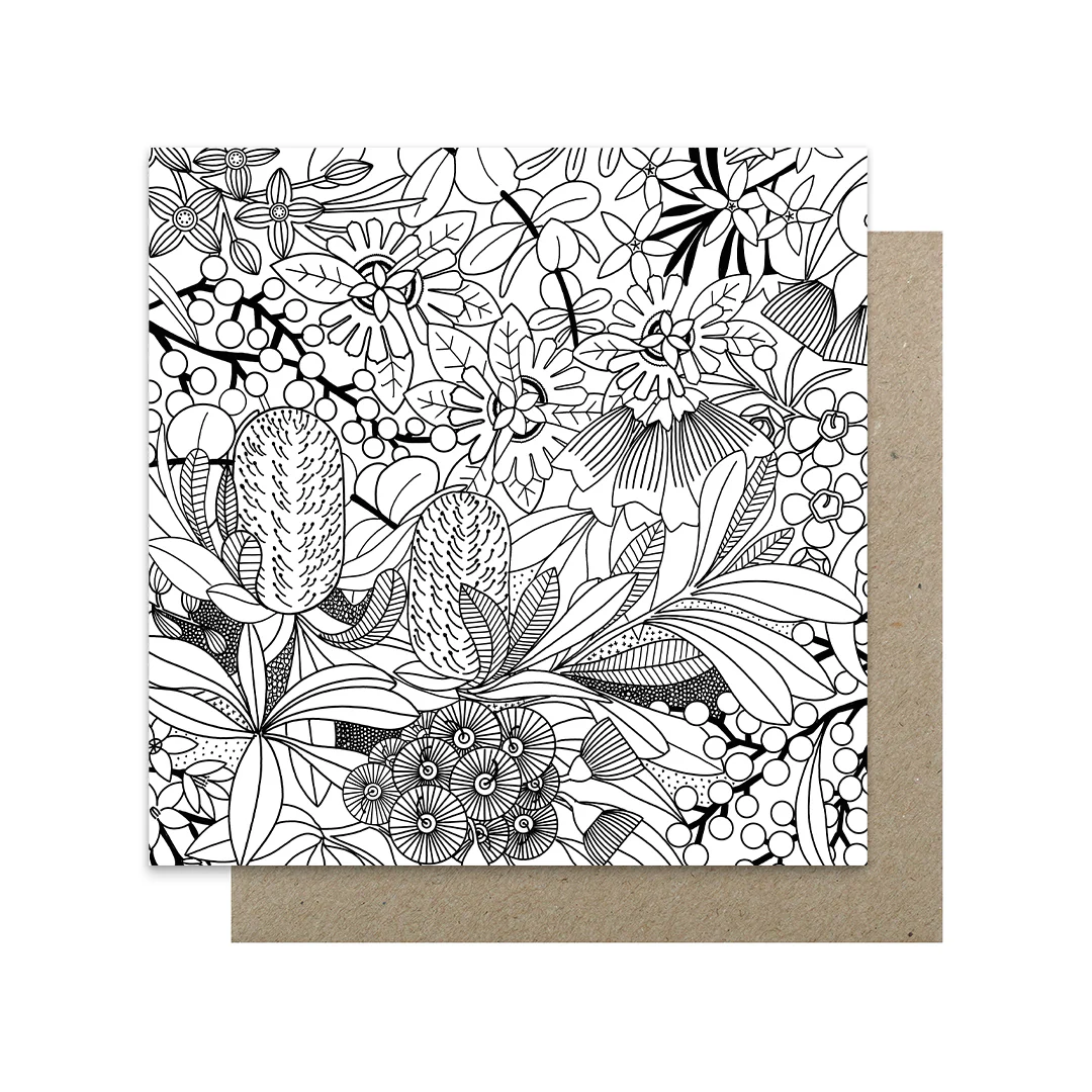 Earth Greetings Colouring Card Packs - Dream in Flowers - Image 7