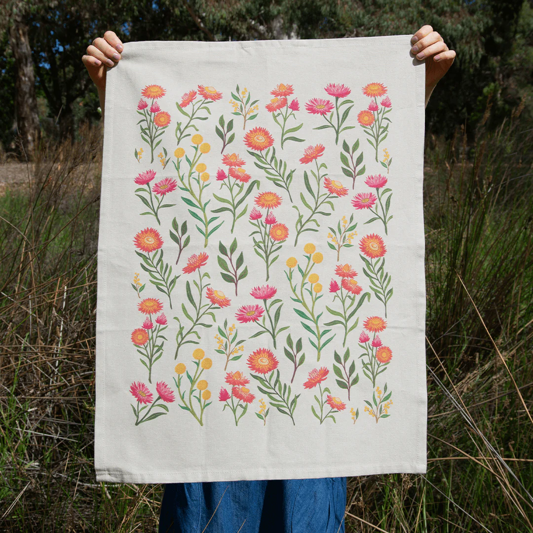 Earth Greetings Organic Cotton Tea Towel - Everlasting Love - Image 3