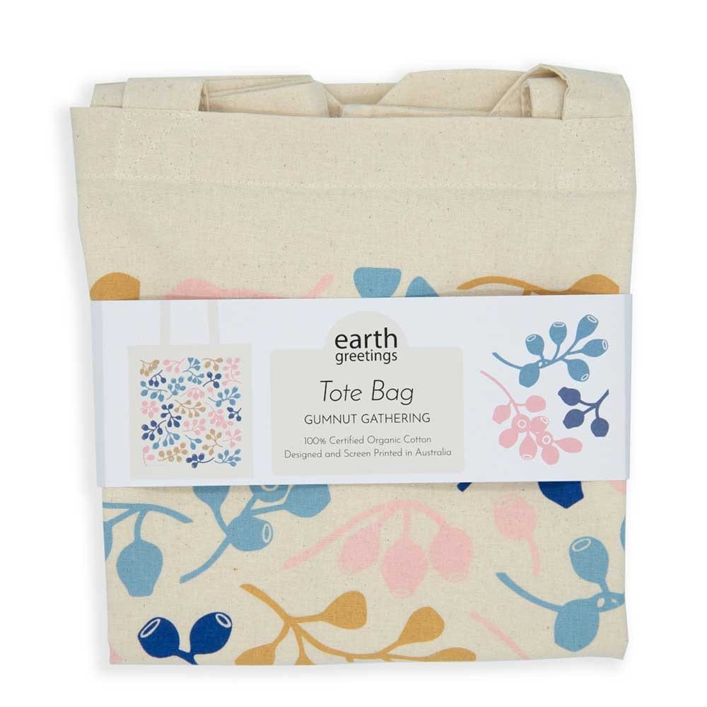 Earth Greetings Organic Cotton Tote Bag - Gumnut Gathering - Image 2