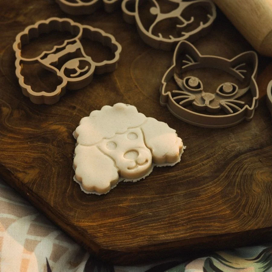 Cookie Cutter / Play Dough Cutter Set - Pet Faces (set of 5) - Image 4