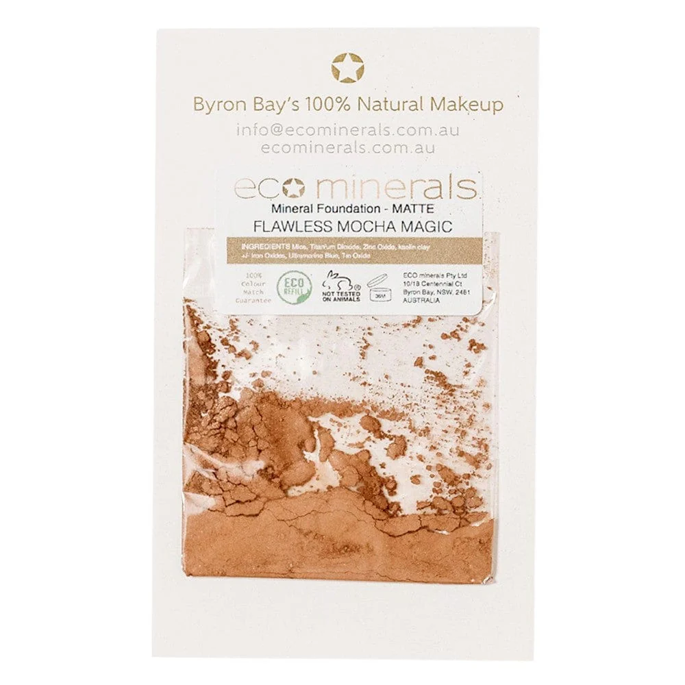 Eco Minerals Foundation REFILL Sachet 5g - Flawless Mocha Magic (Matte) - Image 2