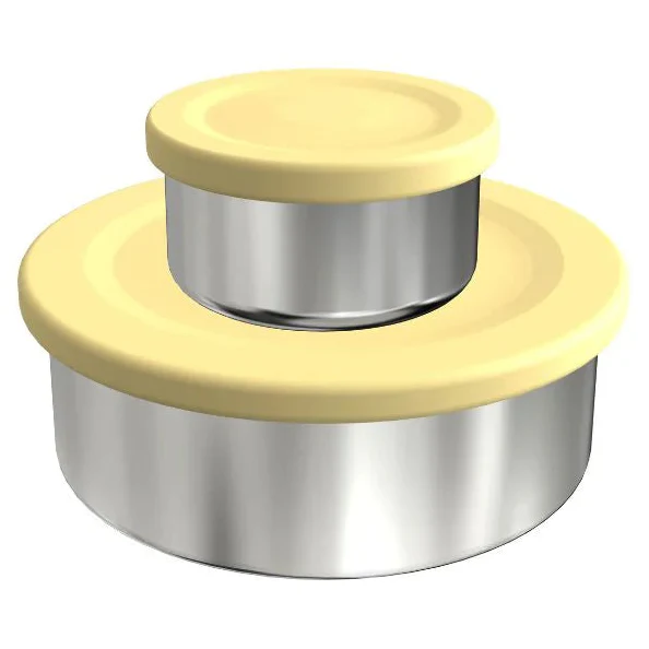 EcoCocoon Stainless Steel Leak-Proof Snack Pots - Set of 2 - Image 15