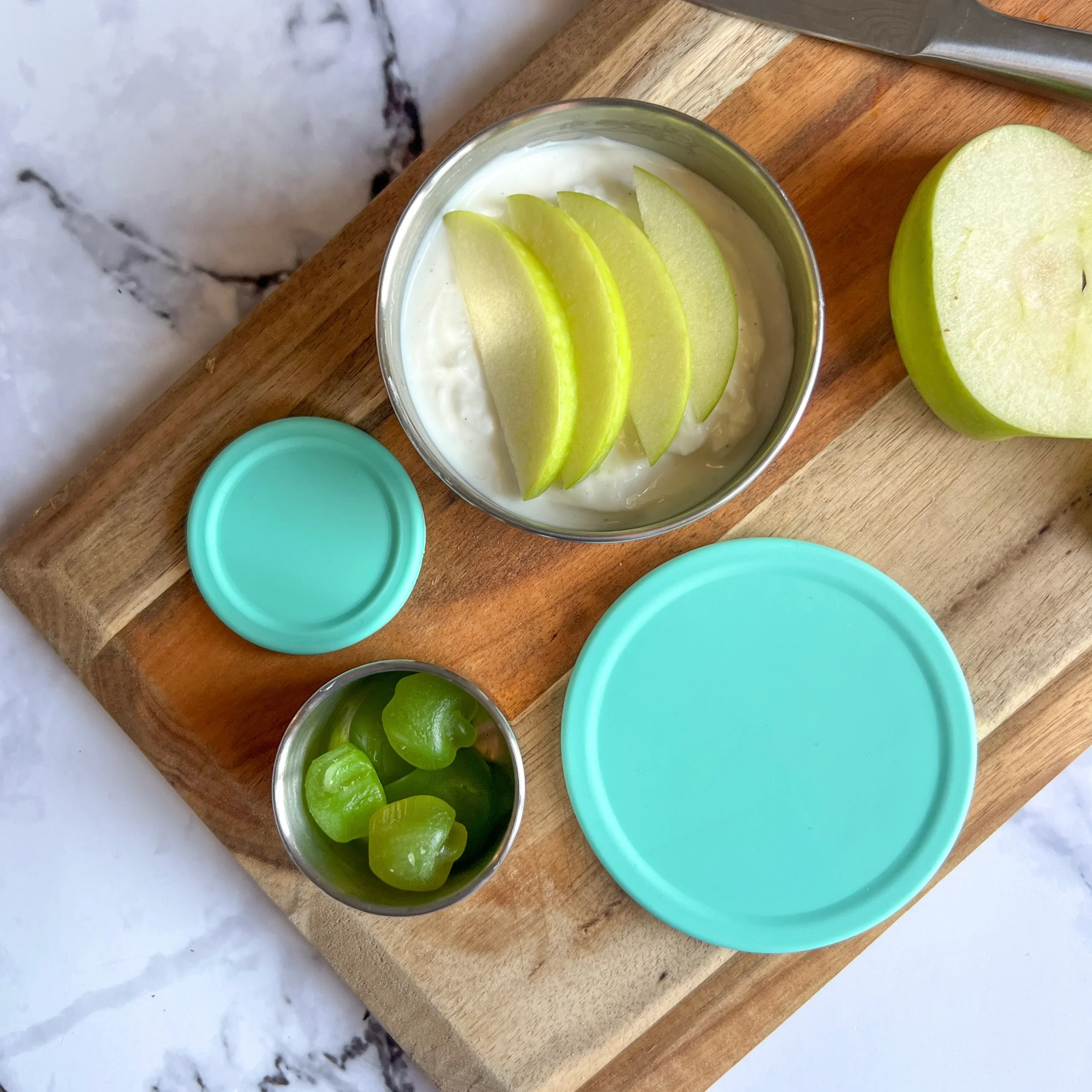 EcoCocoon Stainless Steel Leak-Proof Snack Pots - Set of 2 - Image 4