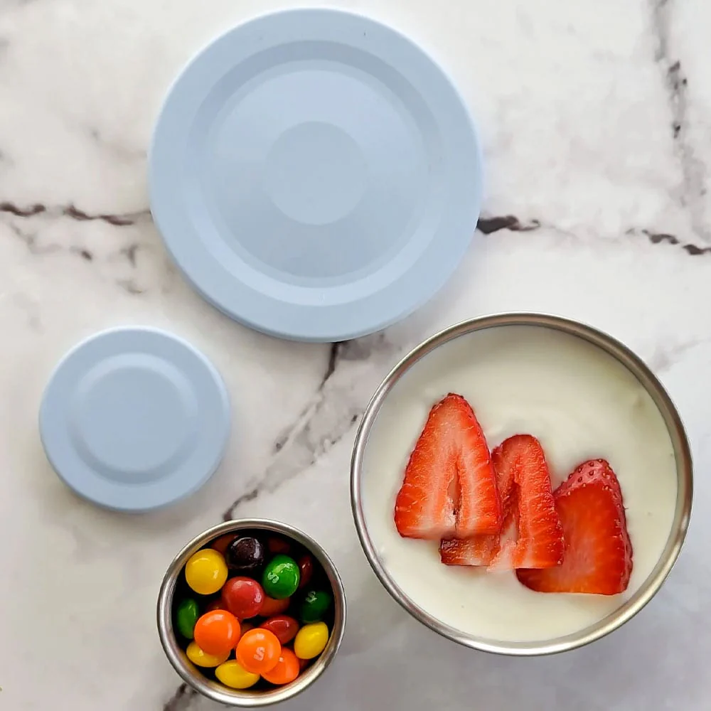 EcoCocoon Stainless Steel Leak-Proof Snack Pots - Set of 2 - Image 7