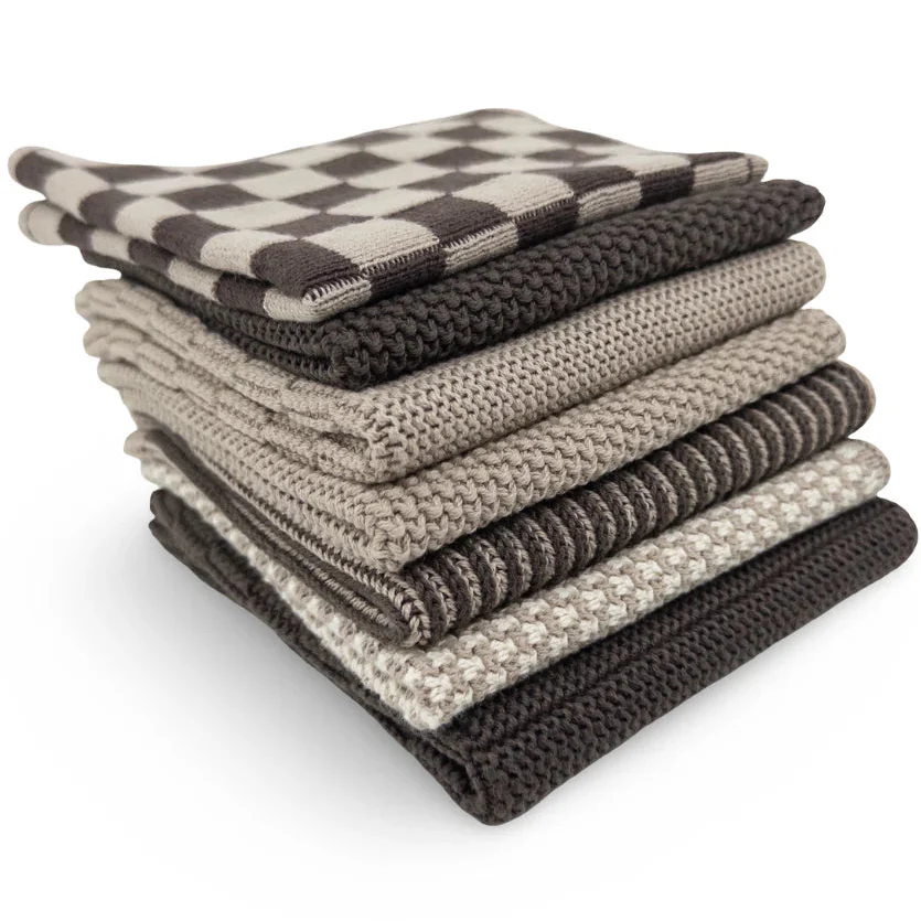 Ecovask Daily Use Dish Cloth 7pc Variety Pack Organic Cotton - Image 10