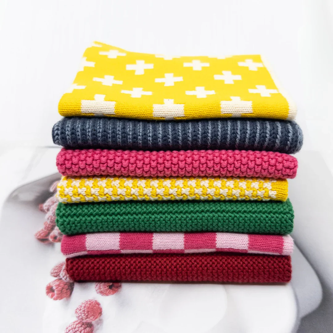 Ecovask Daily Use Dish Cloth 7pc Variety Pack Organic Cotton - Image 2