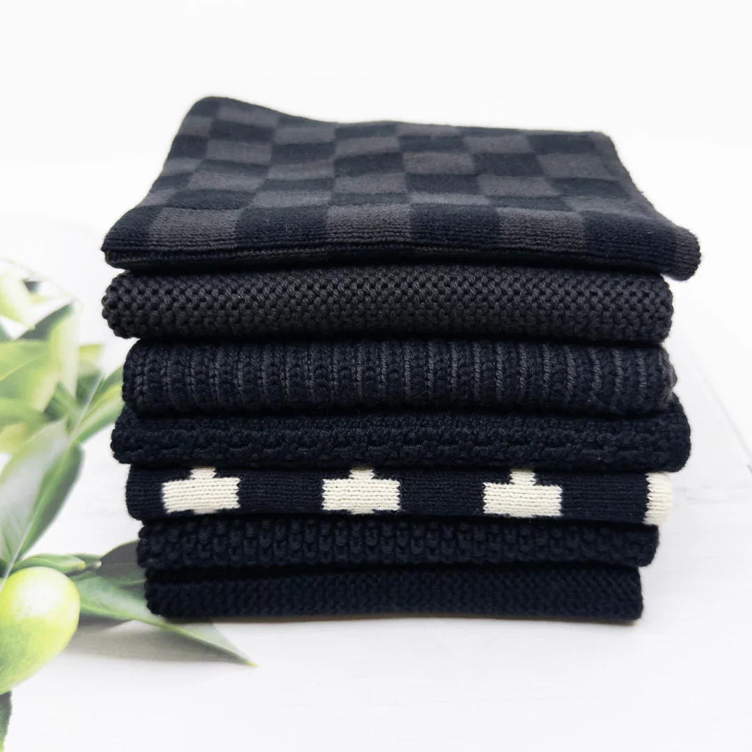 Ecovask Daily Use Dish Cloth 7pc Variety Pack Organic Cotton - Image 3