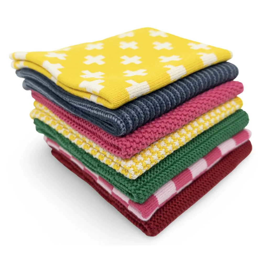 Ecovask Daily Use Dish Cloth 7pc Variety Pack Organic Cotton - Image 5