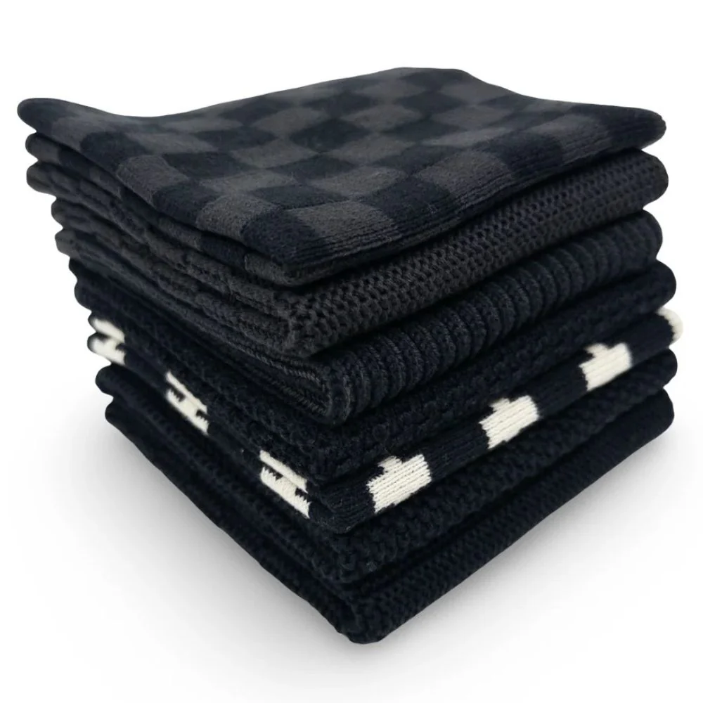 Ecovask Daily Use Dish Cloth 7pc Variety Pack Organic Cotton - Image 6