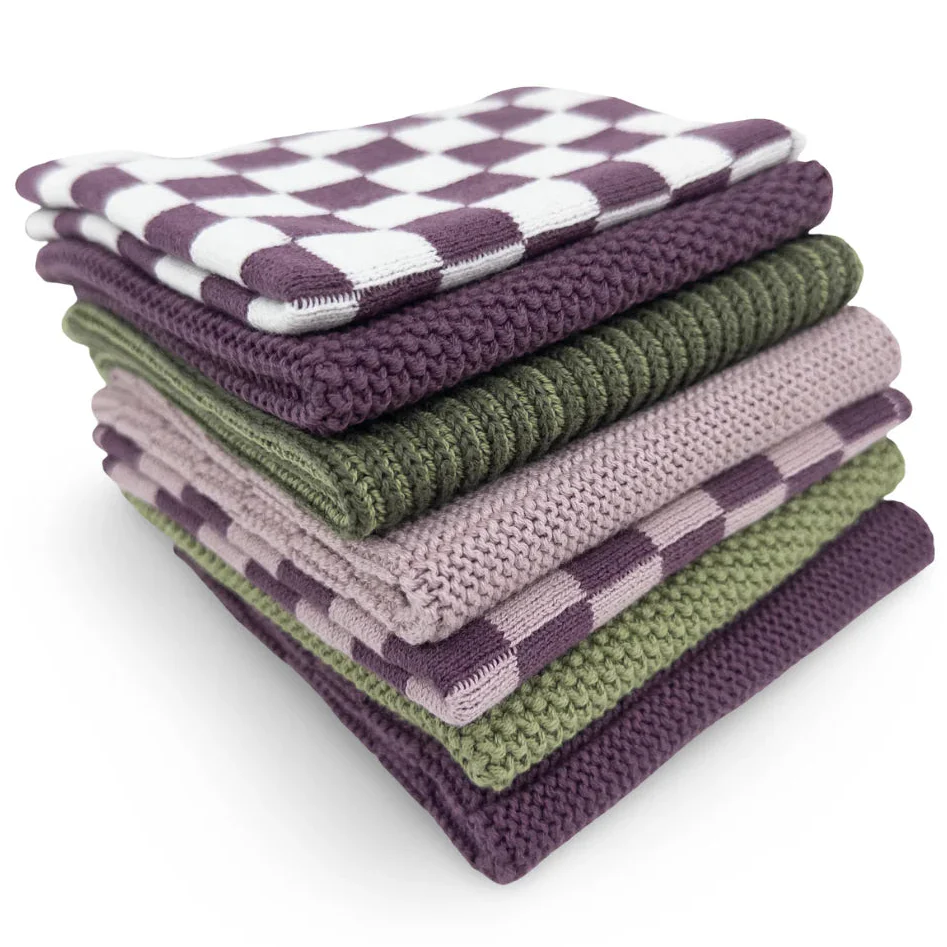Ecovask Daily Use Dish Cloth 7pc Variety Pack Organic Cotton - Image 8