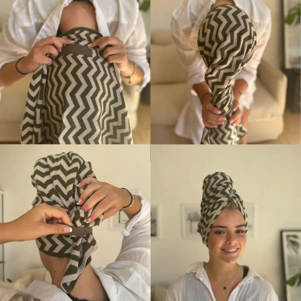 Ecovask Travel Towel & Hair Wrap - Organic Cotton - Image 4