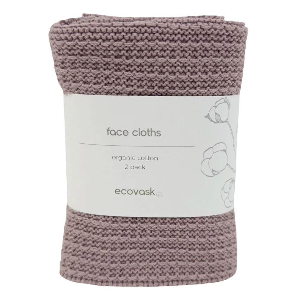 Ecovask Face Cloth 2pk Organic Cotton - Image 10