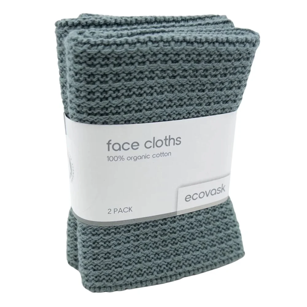 Ecovask Face Cloth 2pk Organic Cotton - Image 11