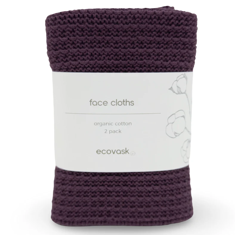 Ecovask Face Cloth 2pk Organic Cotton - Image 15