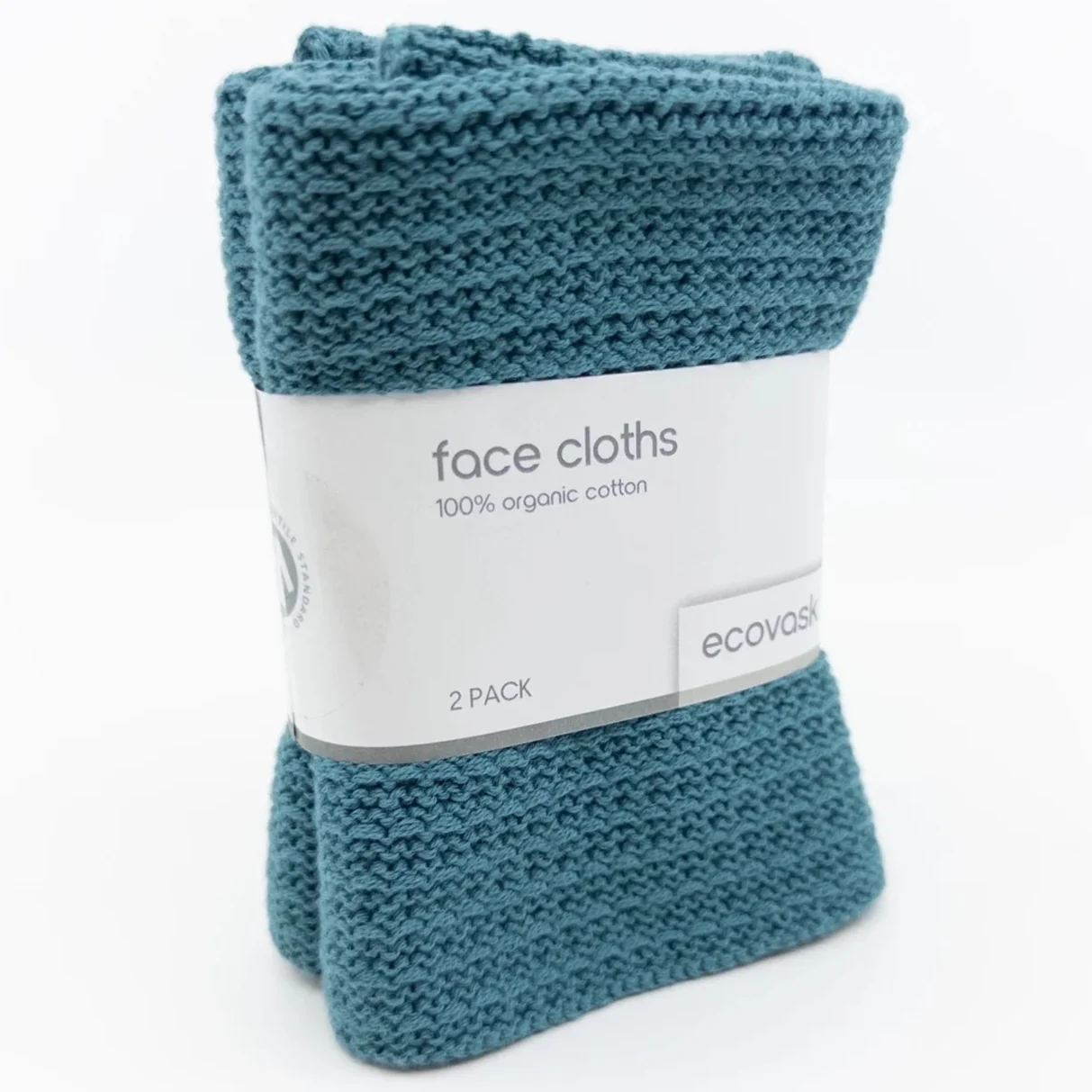 Ecovask Face Cloth 2pk Organic Cotton - Image 8
