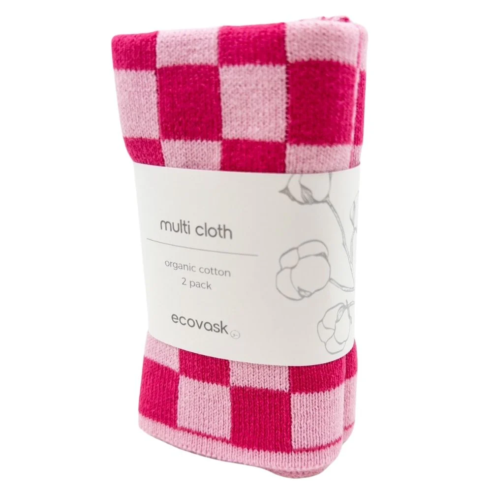 Ecovask Wash Cloth / Multi Cloth 2 Pack Organic Cotton - Image 5