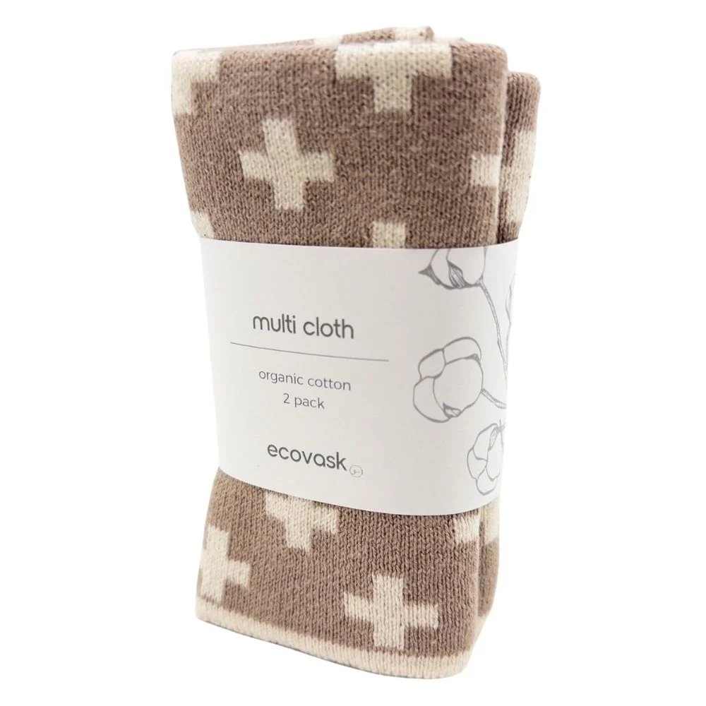 Ecovask Wash Cloth / Multi Cloth 2 Pack Organic Cotton - Image 7