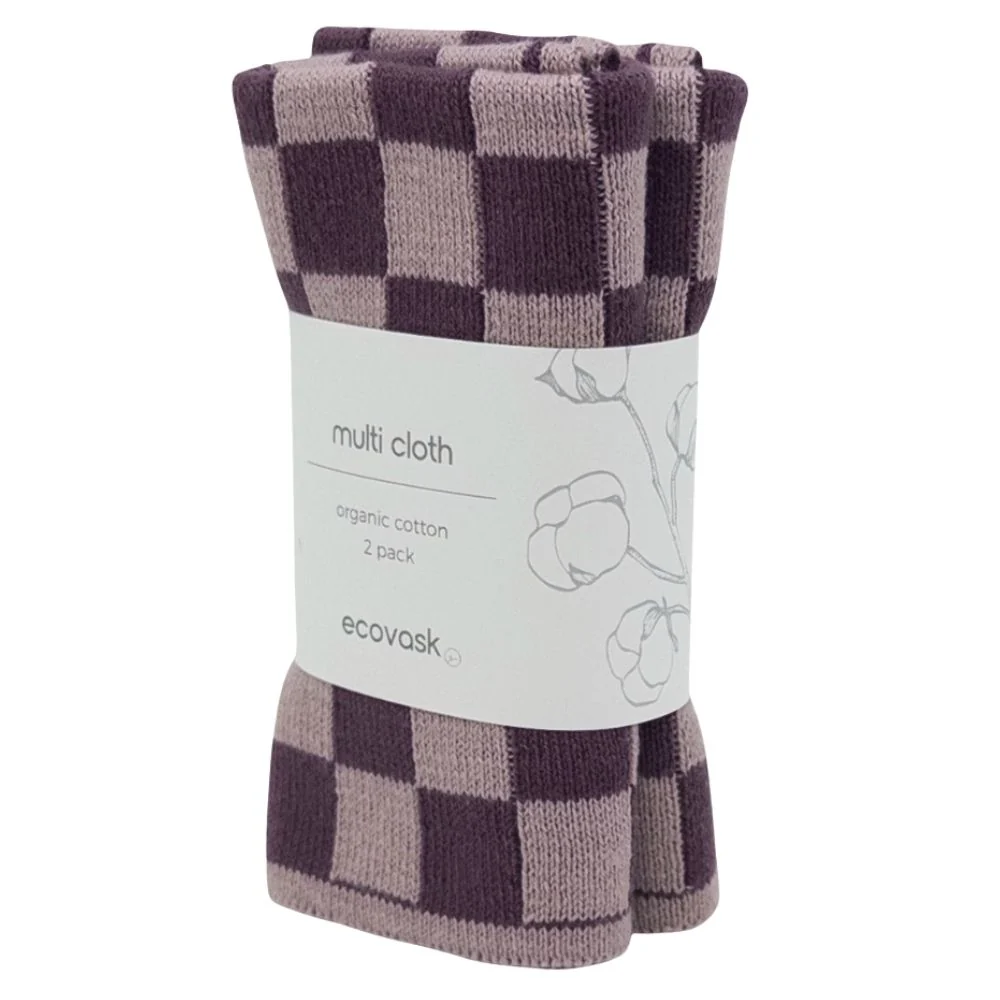 Ecovask Wash Cloth / Multi Cloth 2 Pack Organic Cotton - Image 8