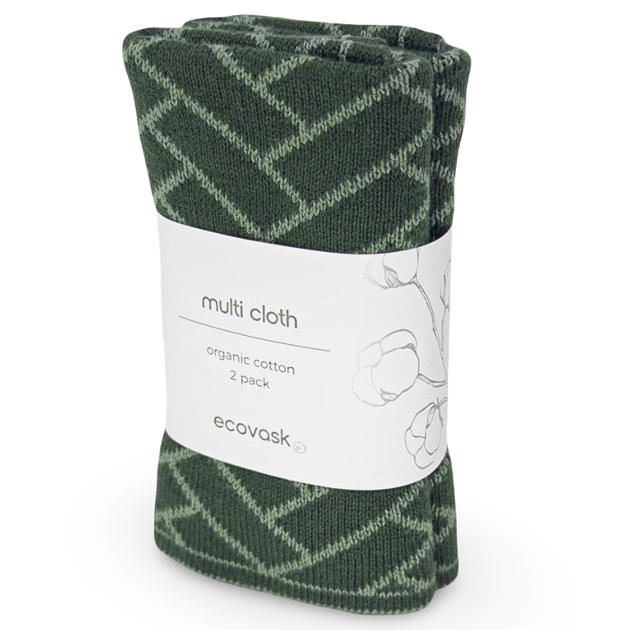 Ecovask Wash Cloth / Multi Cloth 2 Pack Organic Cotton - Image 9
