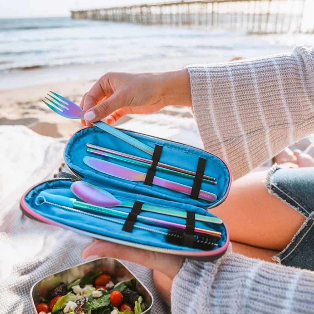 EcoVessel 6 Piece Stainless Steel Utensil Set - Image 2
