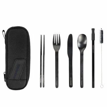 EcoVessel 6 Piece Stainless Steel Utensil Set - Image 4